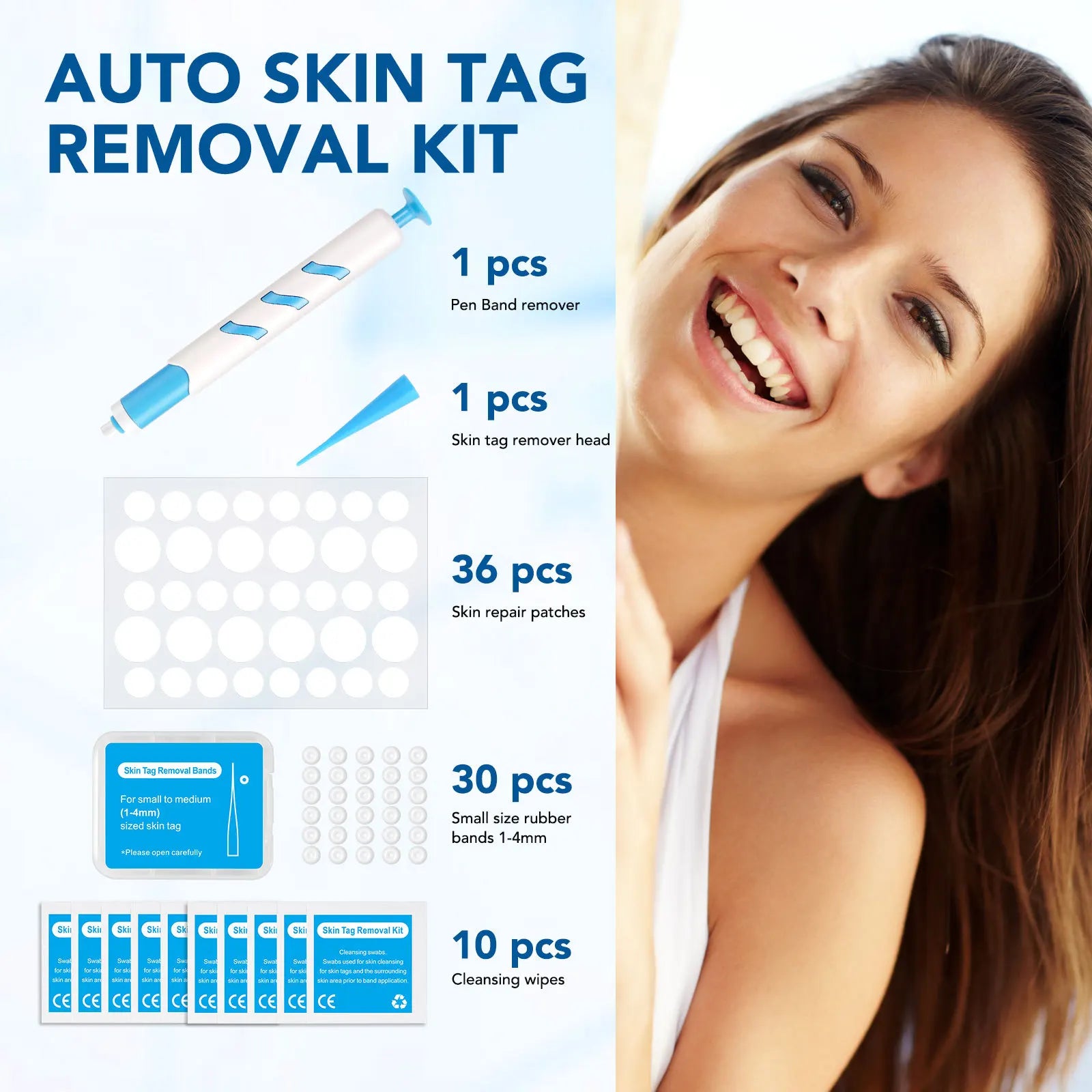 3 In 1 Painless Auto Skin Tag/Mole/Wart Removal Kit